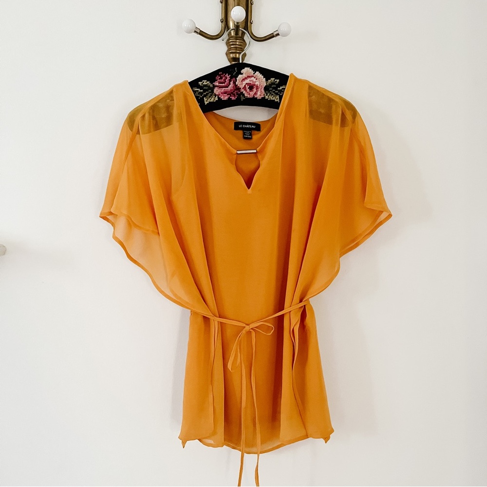 LE CHATEAU Mustard Yellow Blouse